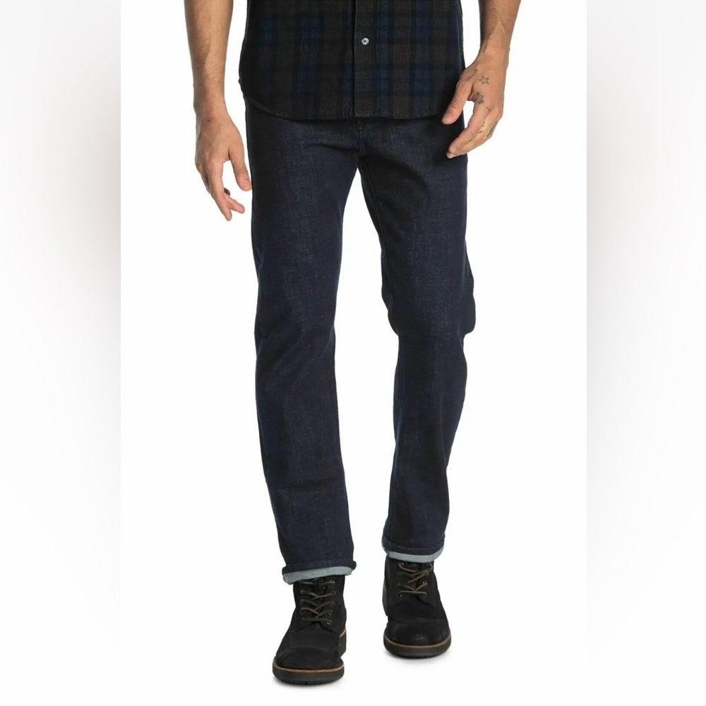 Outland Mens Denim Dusty Slim Fit Indie Dark Blue Jeans Size 28